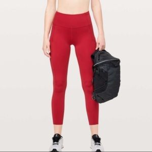 Lululemon Fast & Free 7/8 Tight II *Non-Reflective Nulux 25"